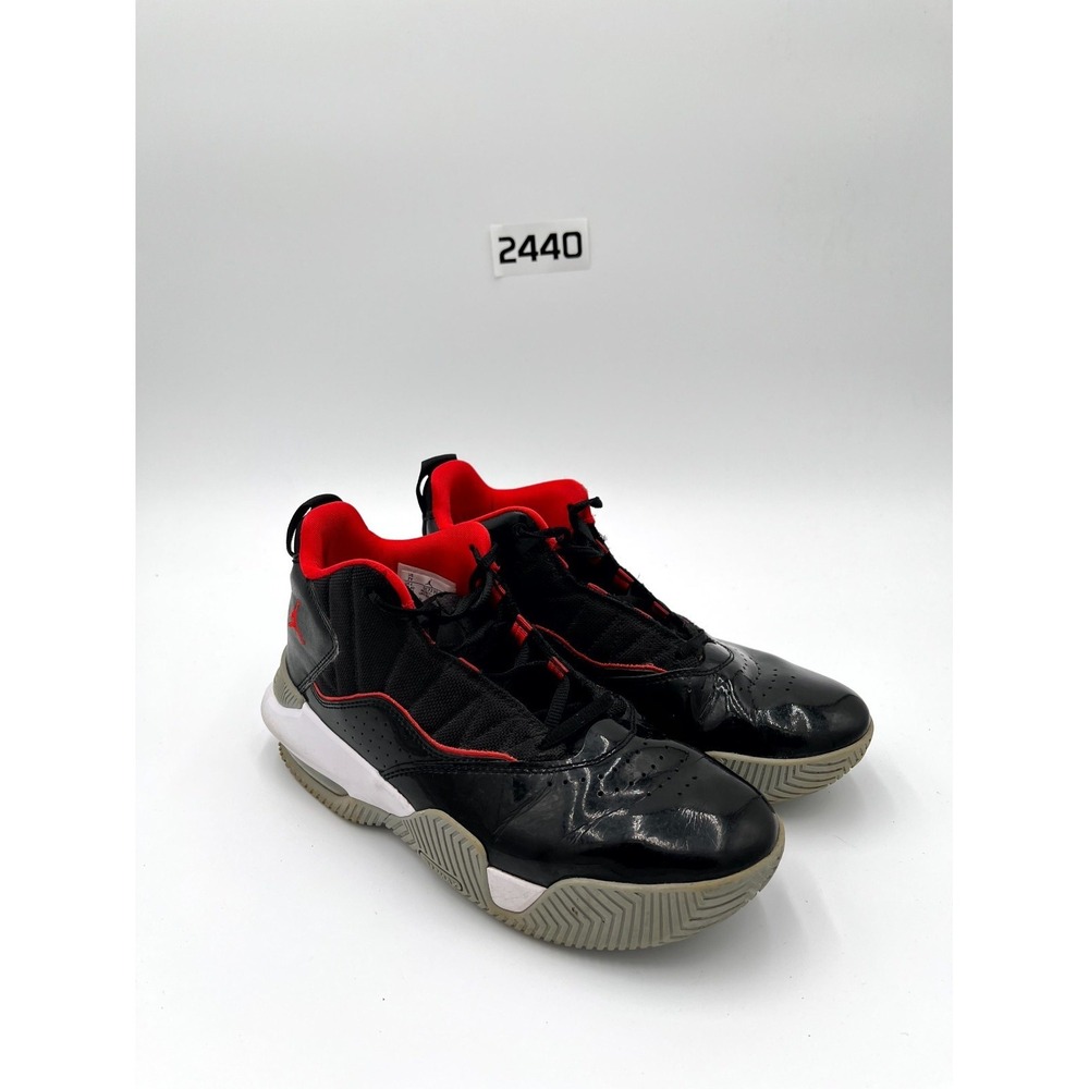Air Jordan Stay Loyal DC7230-001 Youth 7 Basketball Shoes Black Lace Up Sneakers